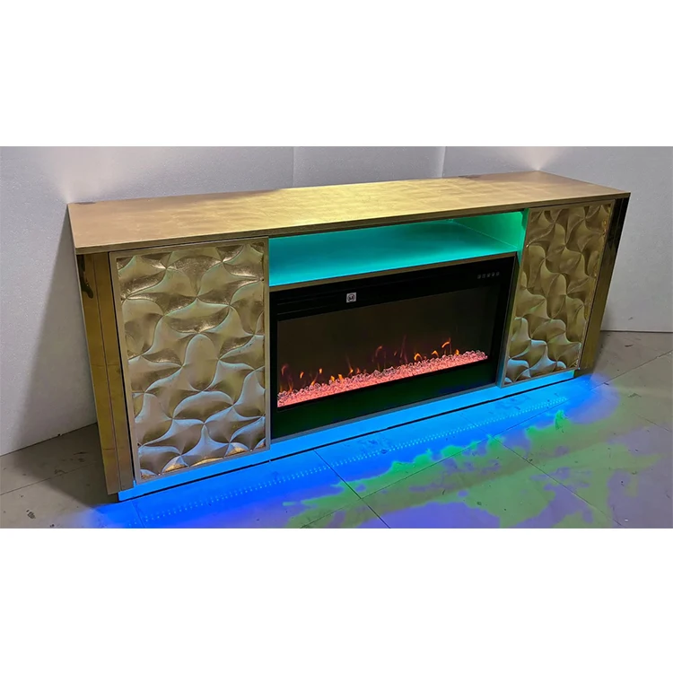 new design Gold painting  mirrored living room furniture mirror Console  hall entrance Table