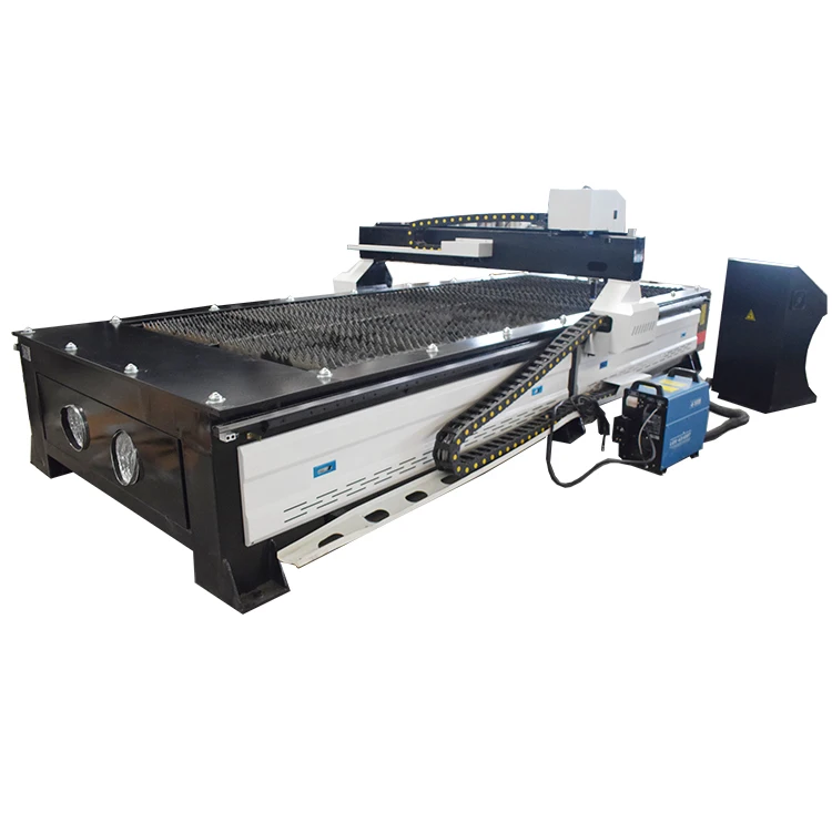 low price 1325 table type sheet metal cnc plasma cutter cutting machine with huayuan power supply