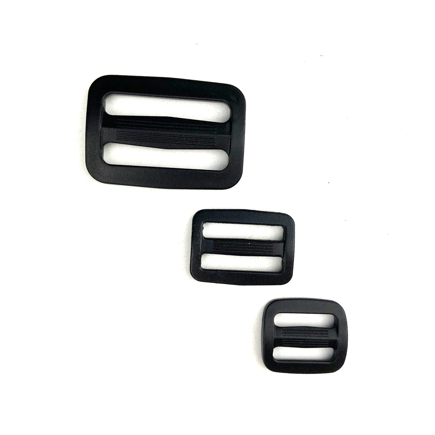 Hot Sale Black Adjustable Buckle Plastic Tri-glide Slides Buckles for Webbing Adjuster Sliders Plastic Strap Tri-glide Buckle