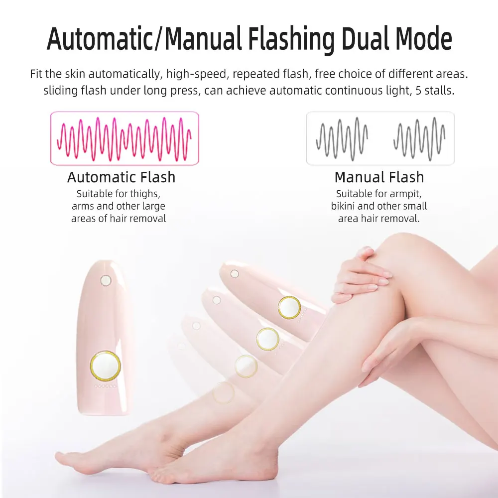 New arrival Laser IPL Hair removal Intense Pulsed Light ipl Hair Removal Device Handset Machine 5 level Home use epilator