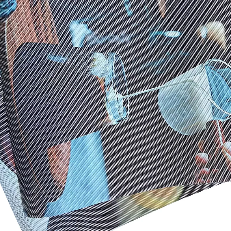 Wholesale price customized logo digital printing durable one way vision glass sticker