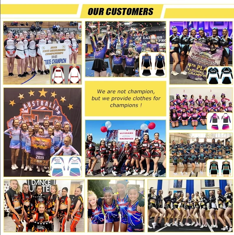 Normzl wholesale cheerleading uniforms custom cheerleading practice wear cheer practice wear for team