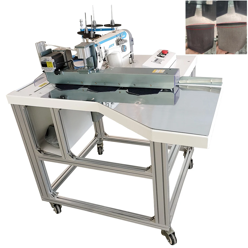 Jean pocket folding sewing machine Jean pocket fold sewing machine