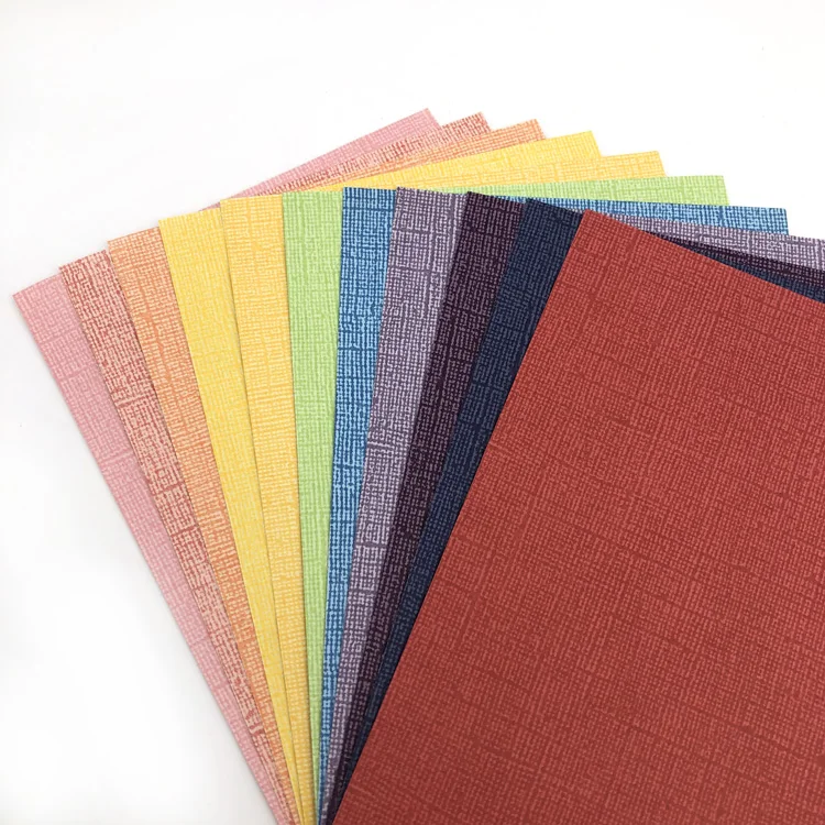 Scrapbooking Paper Single Color And Twin Color Embossed Scrapbook