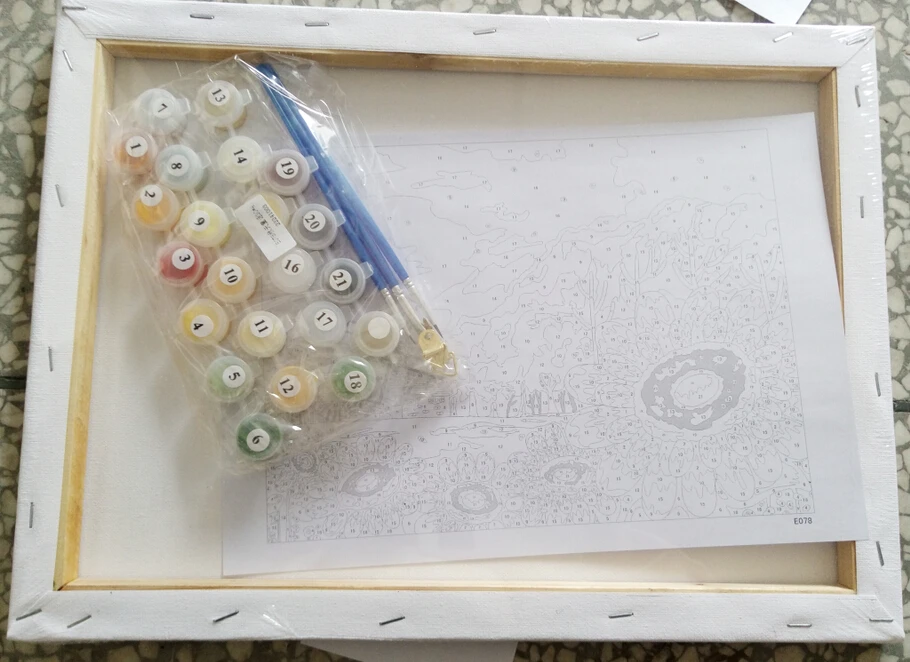 Paintboy 40*50 GX33879 Summer Fresh Watermelon DIY Paint By Numbers on canvas framed