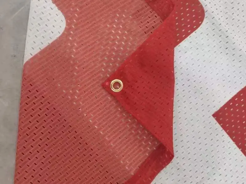 Outdoor Advertising Printing Flag Fabric Polyester Fence Mesh Banner