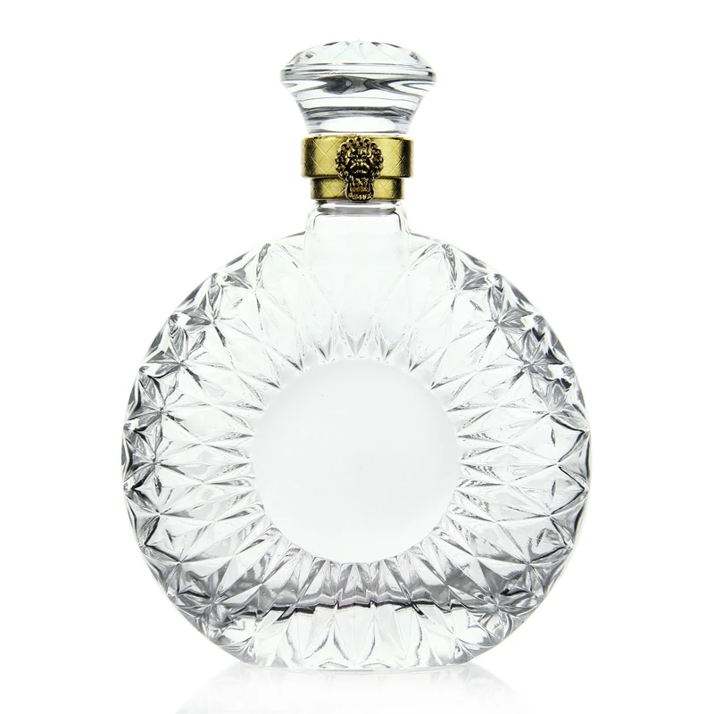 JHROC07 800ml Unique Scotch Whisky Glass Decanter Set for Liquor Wine Whisky