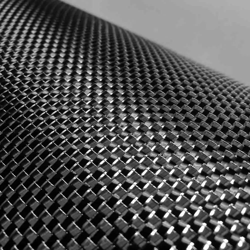 3K carbon fiber vinyl leather Customizable Width polyester-carbon fiber fabric white