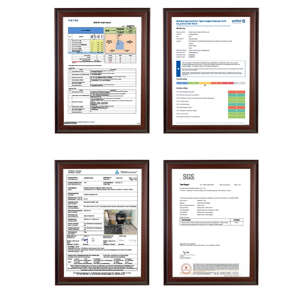 AUPLEX Kanado Rotisserie Camping Grills outdoor kitchen 24 inch big egg Kamado joe Barbecue