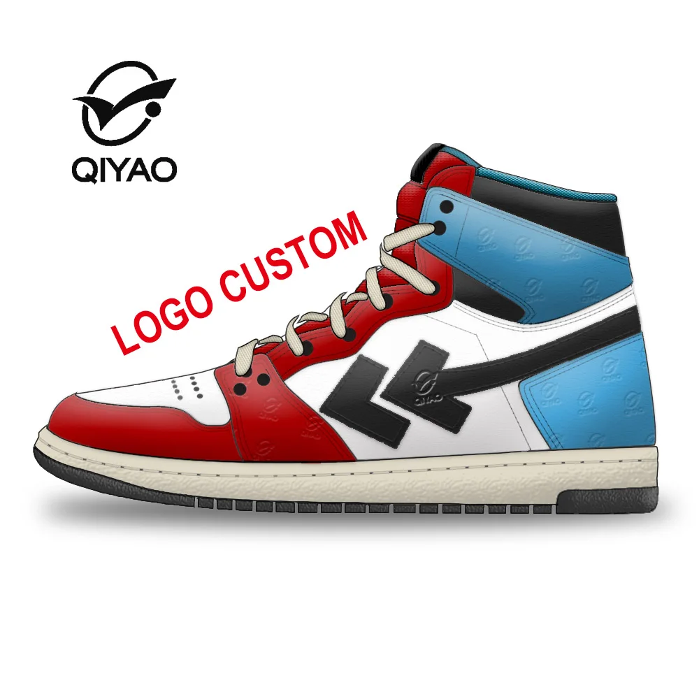 Wholesale Original Brand Manufacturers Custom High Top Men Sports Basketball Sneakers Casual Shoes With Logo