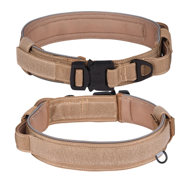 Customized outdoor nylon spiked leather dog collars breathable neoprene reflective training dog collar rubber dog collar