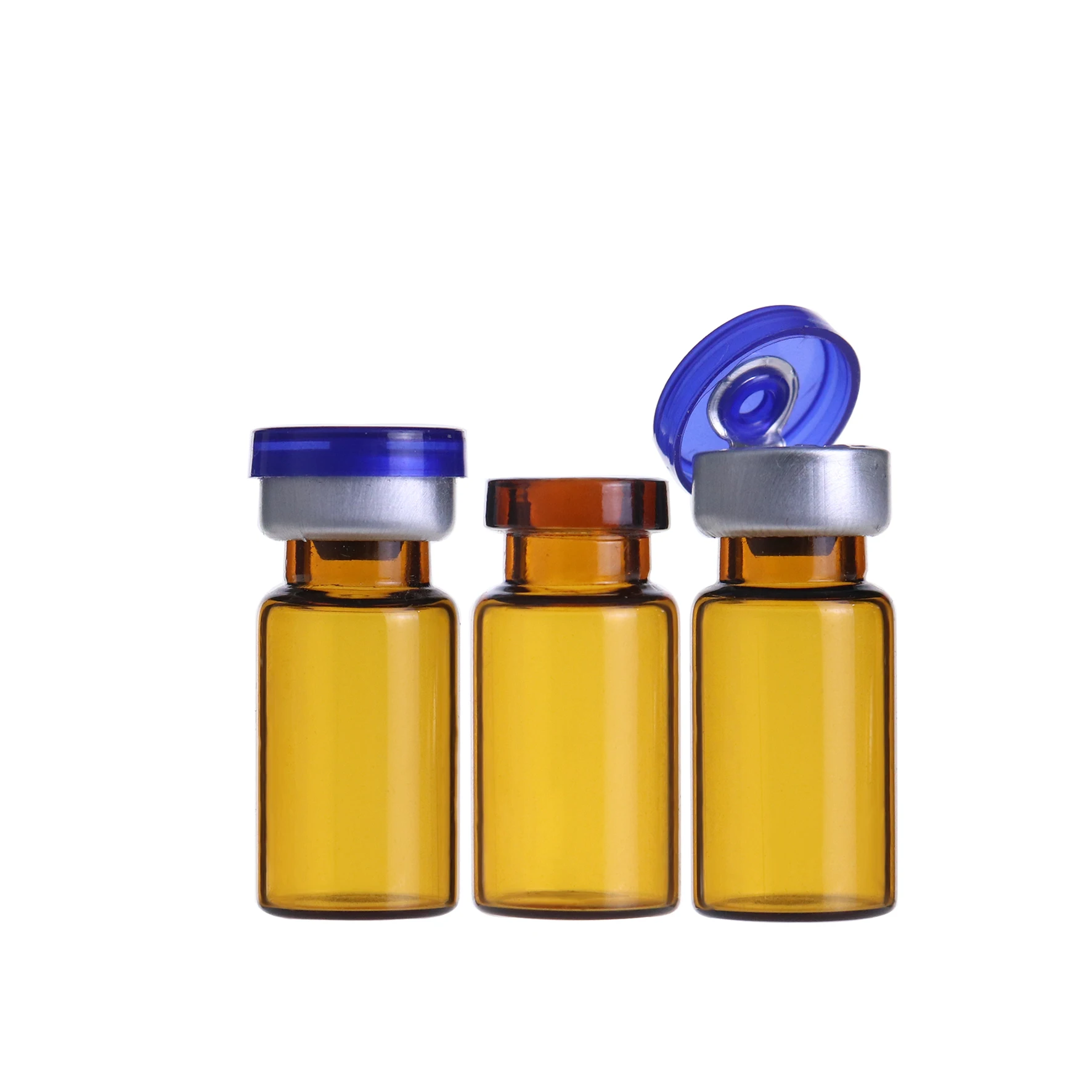 Wholesale high quality round mini top serum tubular amber clear vaccine penicillin syringe glass vials 2ml
