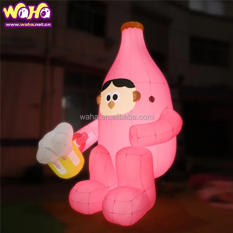 Giant Inflatable Bottle Inflatable Nutella Jar Custom Made inflatable Chocolate Sauce Can For Advertisement