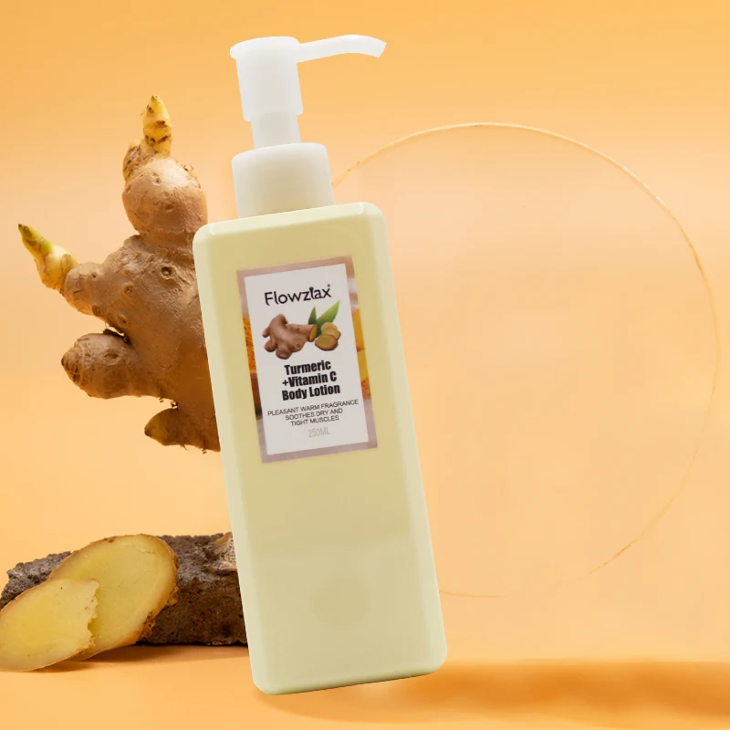 OEM Custom Turmeric Body Lotion Whitening Moisturizing Body Lotion Dry lubricates skin