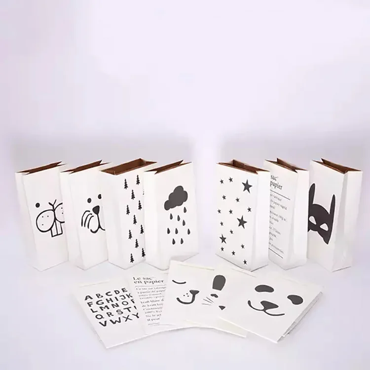 Оптовая продажа, различные дизайны моющихся игрушек, Европейская сумка из крафт-бумаги ins для хранения мусора в детской комнате