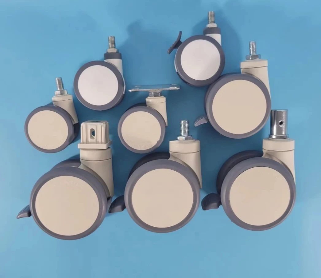 Medical 125mm double-sided bearing wheel high quality operating table caster Hospital bed double-sided caster operating bed