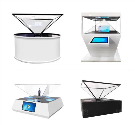 270 degree hologram display cabinet wifi windows system touch transparent screen hologram projector 3d