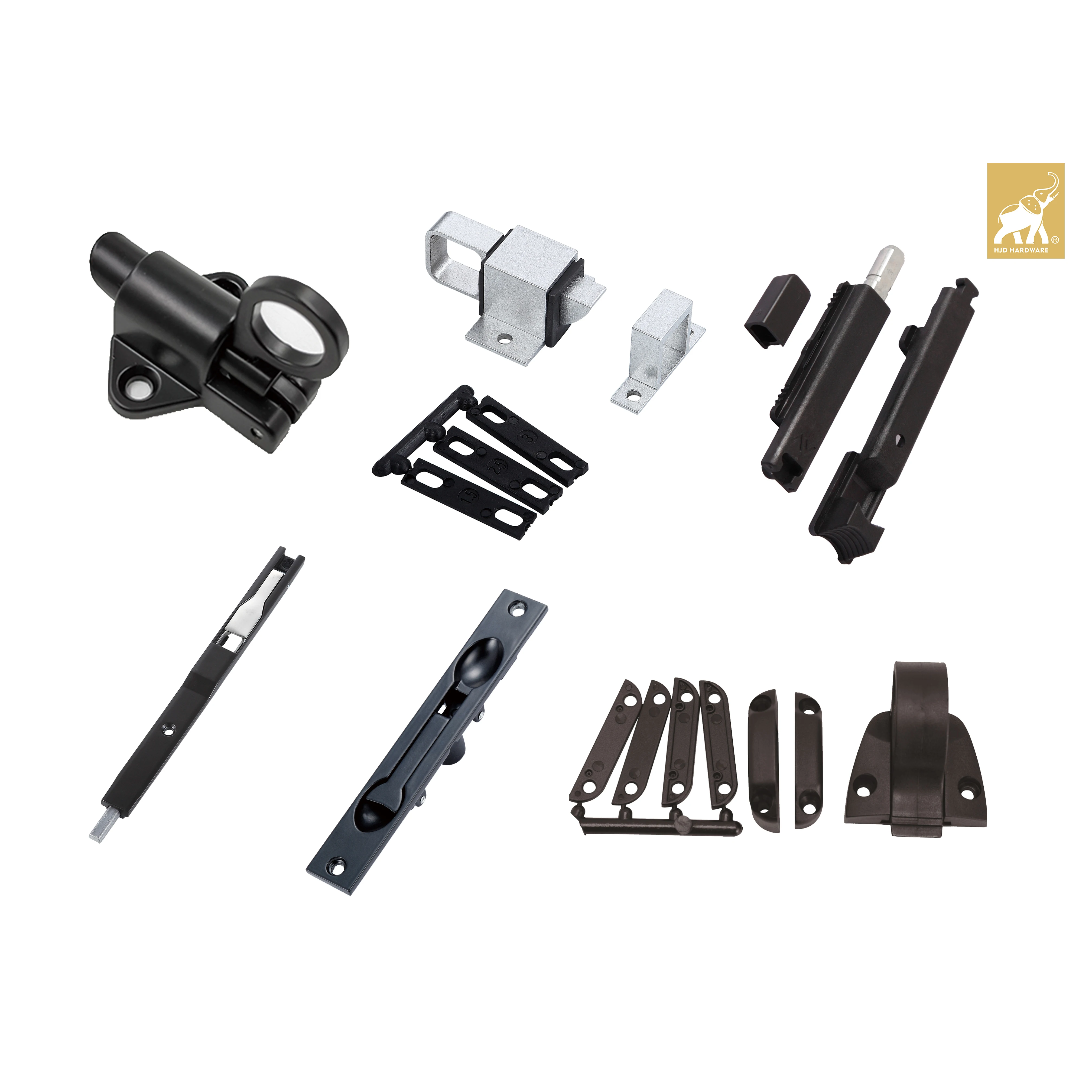 Лидер продаж производитель разумная цена черные защитные дверные окна латунный замок в башне с автоматической вращающейся защелкой болт