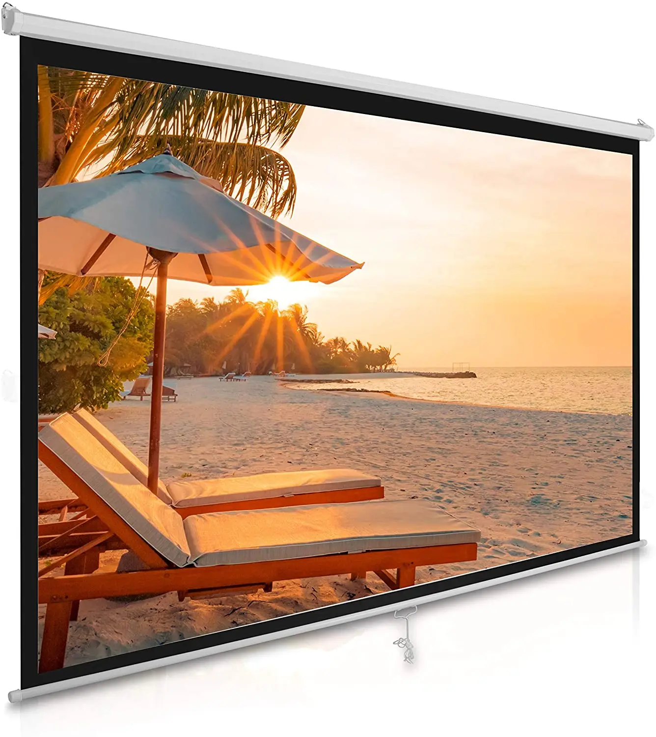 100 inch 4:3, Cinema Manual Screen projector and projection screen