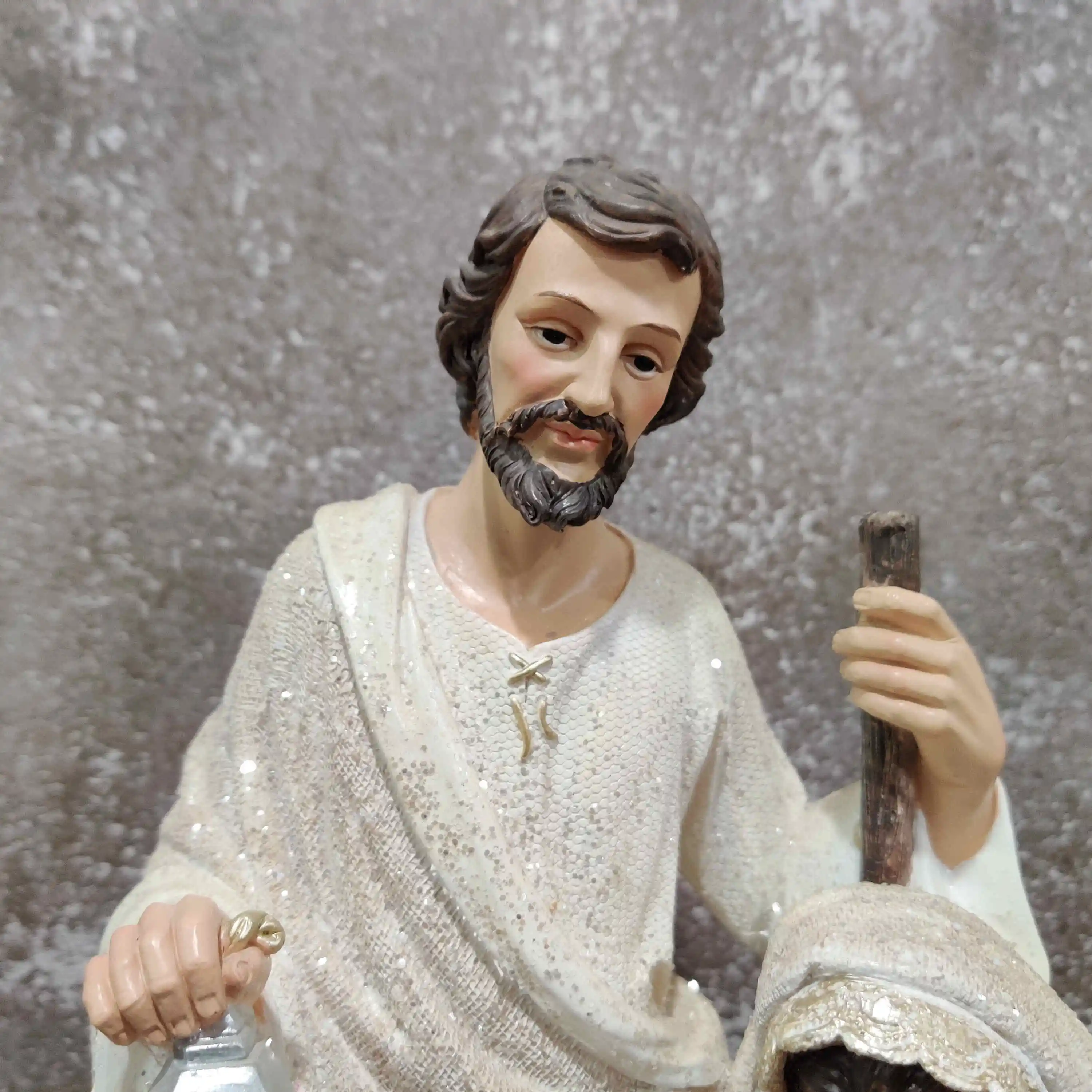 Christian Nativity Scene Statue Resin Holy Family Sculpture Religious Figurines Gifts Christmas Figurines Carton Customized Logo