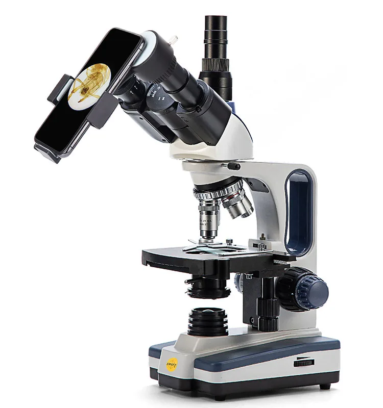 SWIFT-SW350T Hot Sale High Quality Trinocular 4X/10X/40X/100X Zoom Microscope with Eyepiece and C-Mount Dual-Purpose Adapter