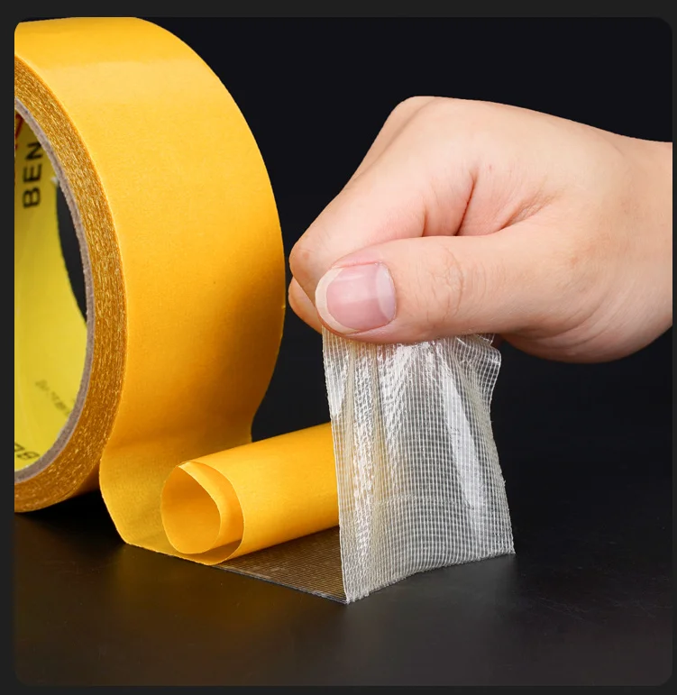 High viscosity removable no residue self adhesive rug non slip tape cloth double sided carpet tape