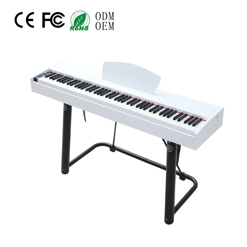 Black keyboard piano 88 key weighted digital piano professionnel music keyboard  portable  electronic piano