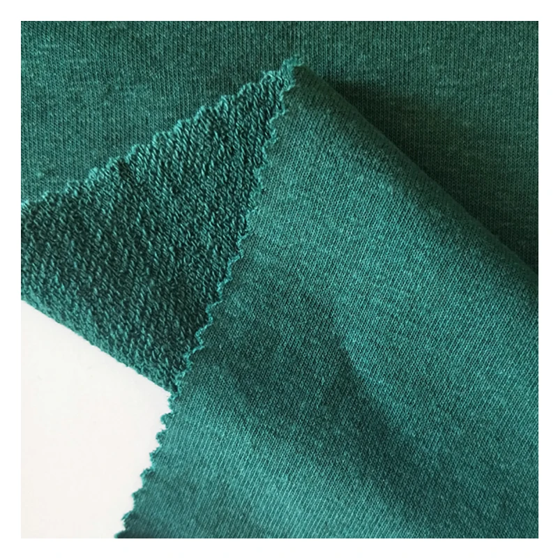 Heavy Weight 49% Hemp 40% Organic Cotton 11% Sorona French Terry Fabric Knitting Fabrics For Hoodies