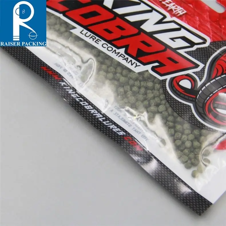Наживка для рыбалки с пластиковой упаковки 3 боковой шов замка застежка-молнии фольги прозрачным окном мягкая рыболовная приманка