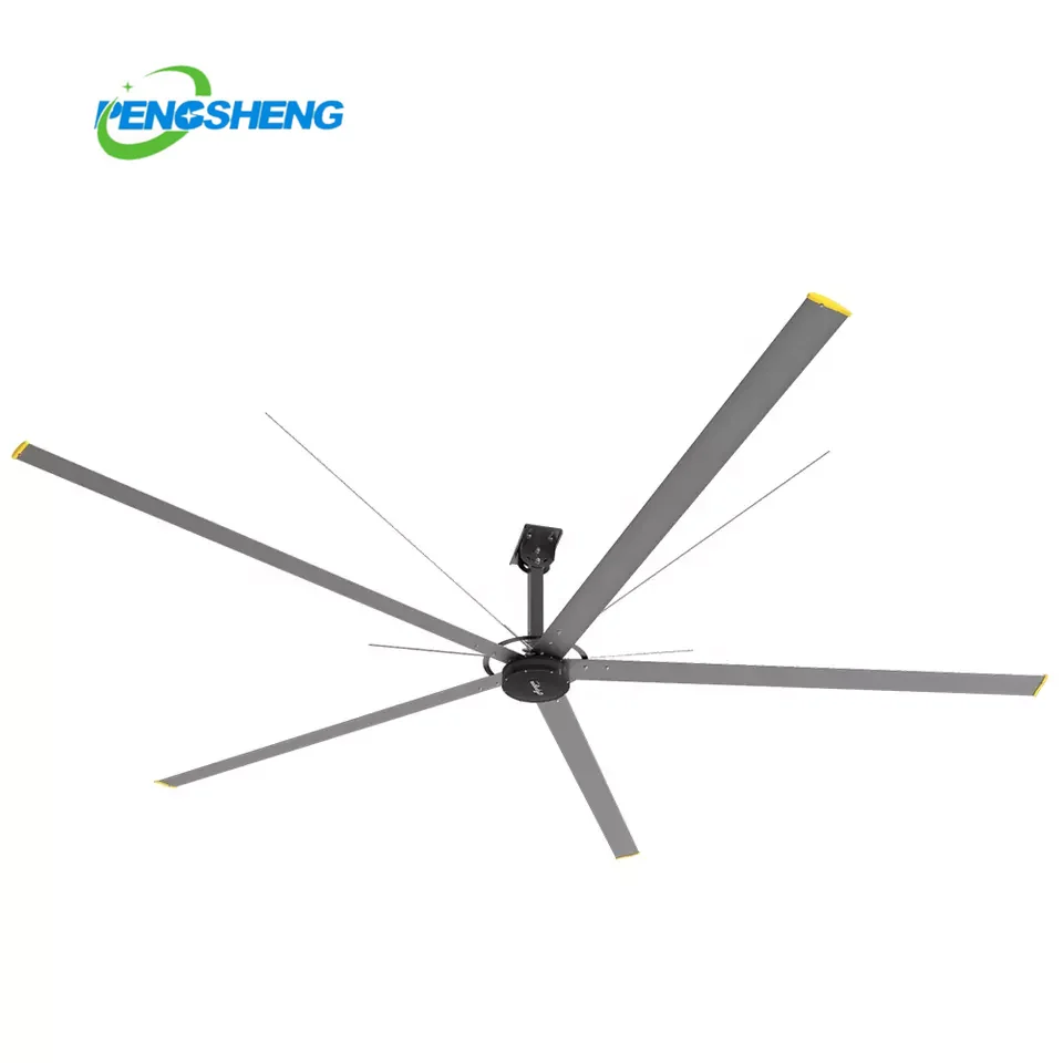 5m 7.3m  Industrial Commercial Warehouse  hvls PMSM Gearless direct-drive motor Industrial Ceiling Fan
