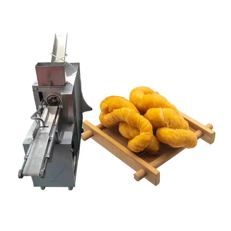 china supplier soft pretzel maker vacuum frying machine fried dough twist machine price