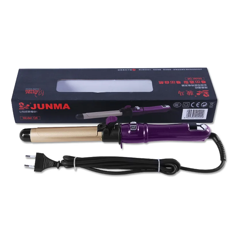 Hairs Straightener And Curler 2 In 1 Rollers Microwave Heated Hair Rollers Professional 360 Ceramic Wavy Auto Curlers With Clips