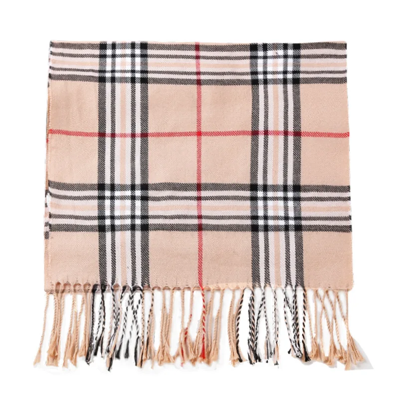 2019 New Women Winter Scarf Cashmere Scarves Shawls Soft Plaid Pashmina Scarf for Ladies Poncho Stoles Warm Knit Echarpe