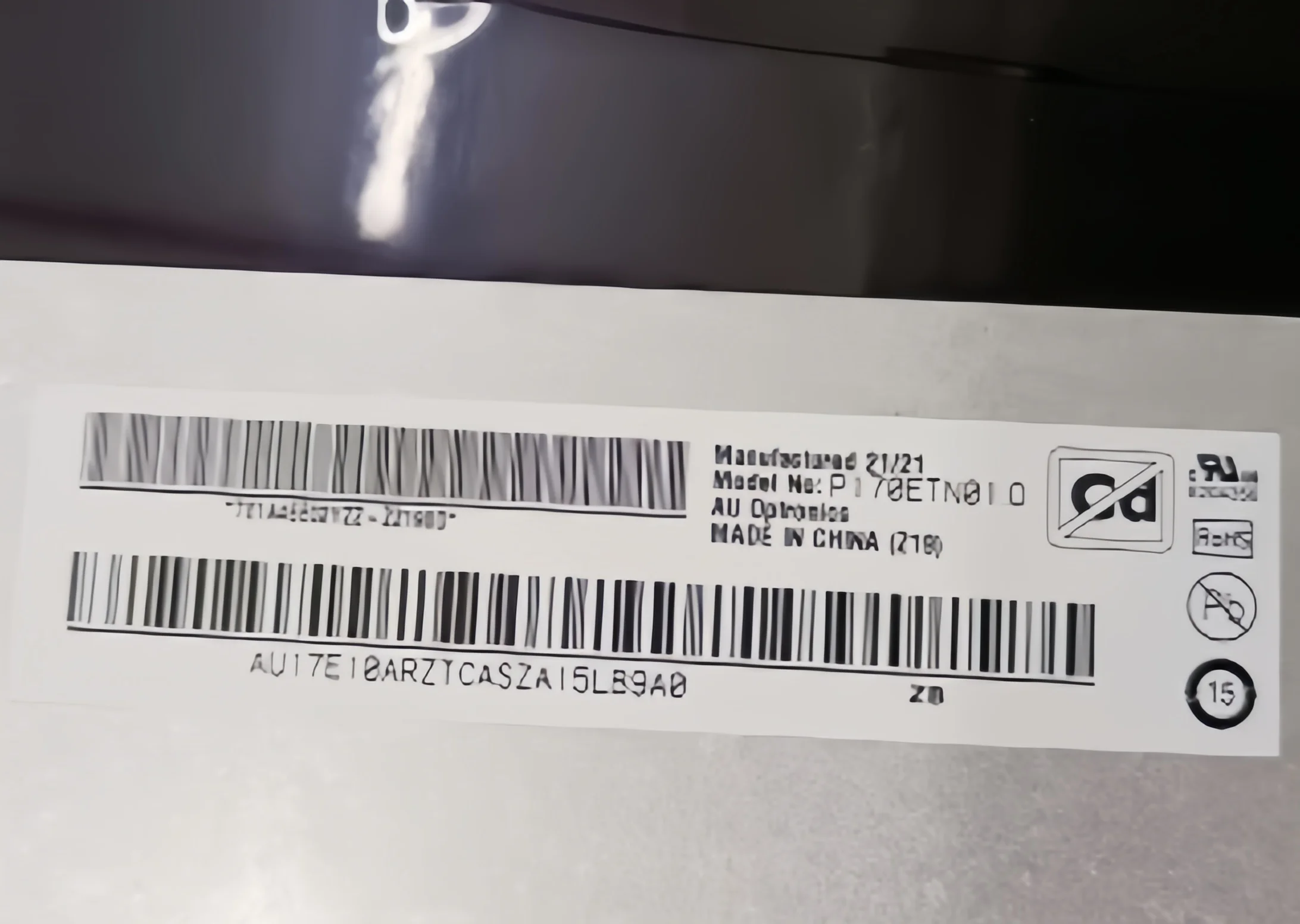 17 0 дюймов P170ETN01.0 1280*1024 ЖК-дисплей панель для цифровых вывесок