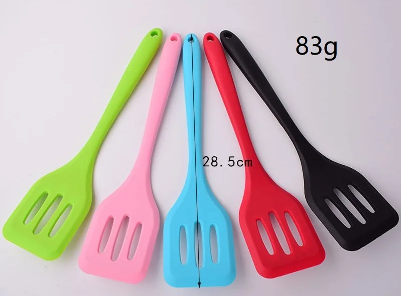 Silicone Frying Spatula Leakage Non Stick SpatulaFried Shovel Kitchen Tool Silicone Leakage Shovel