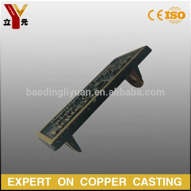 Casted Brass/Bronze Equipments Brand Plaque / Name Plate