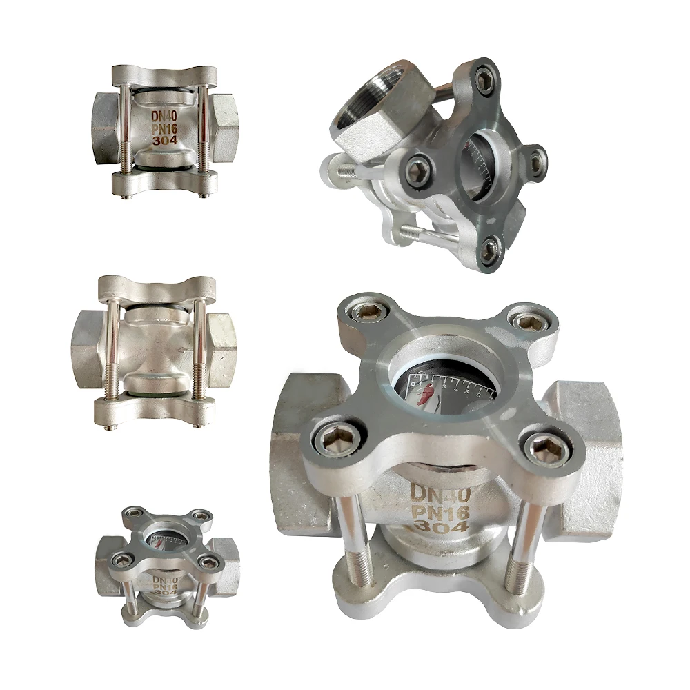 ASTM A216 Gr. Wcb Upto Sight Glass Valve  Double Window Sight Glass flow indicator