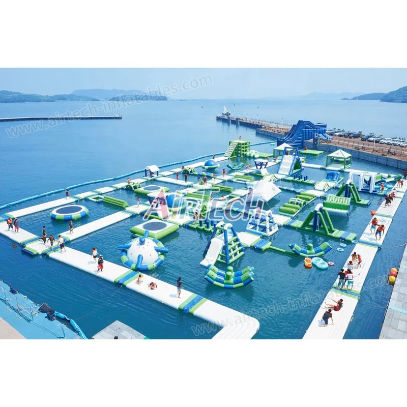 China top 10 selling water sports large inflatable floating sea inflatable water park for resort lake ocean