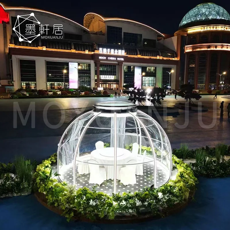 High Quality Waterproof Igloo Bubble House Glamping Dome PC Restaurant Cafe Tent