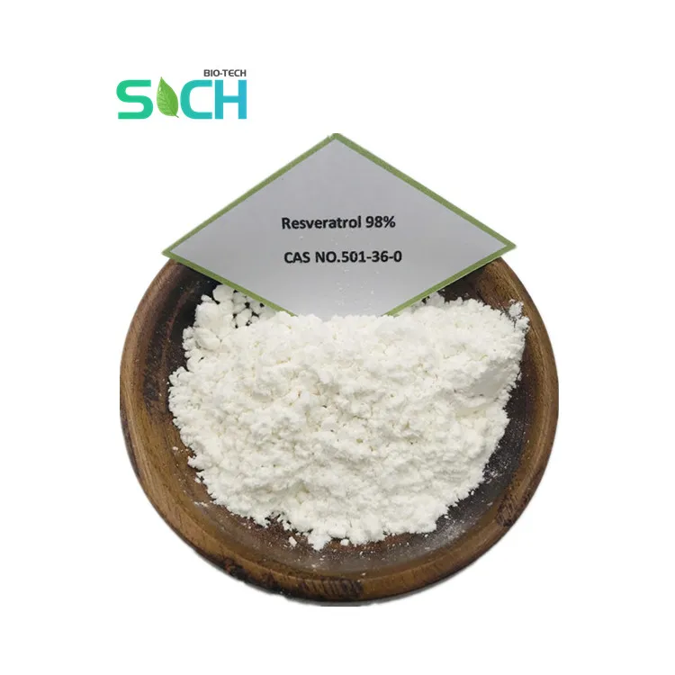 Healthcare Resveratrol Supplement CAS 501-36-0 Bulk Trans-Resveratrol Powder 98% Trans Resveratrol