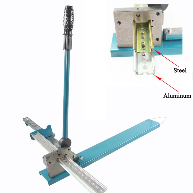 Hot Selling Manual Din Rail Cutting Tool Guide Rail Cutting Machine Al Trunking Cutting Machine