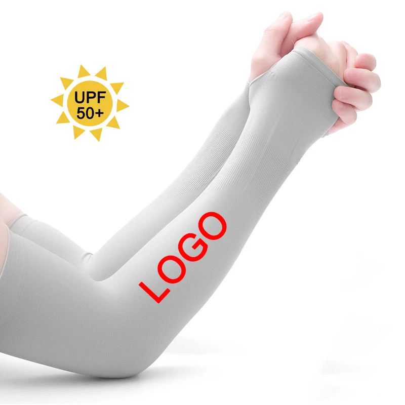 Wholesale 2Pcs Arm Sleeves Hand Cover Cooling Warmer Running Fishing Cycling Spandex Customized Cycling Arm Warmer  Arm Sleeves