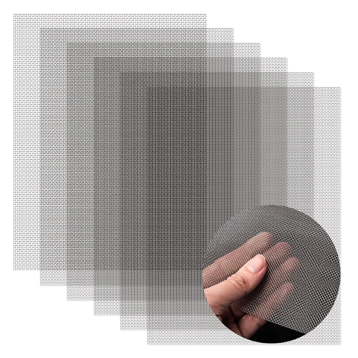 Cheap Price Anti-Insect Folding Screen Door 18*15 Mesh Aluminum-magnesium Alloy Window Screen