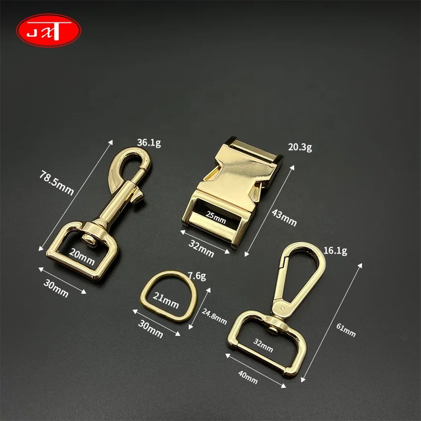 Factory direct sales belt accessories buckle  dog hook D ring customized color