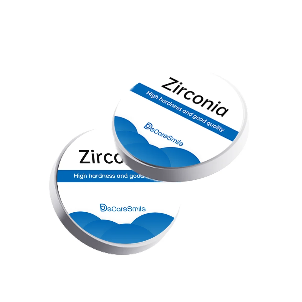Zirconia Dental Blocks Disc CAD CAM Lab Implant Zirconium for Porcelain False Teeth Machinery Ce Orthodontic Materials Colorful