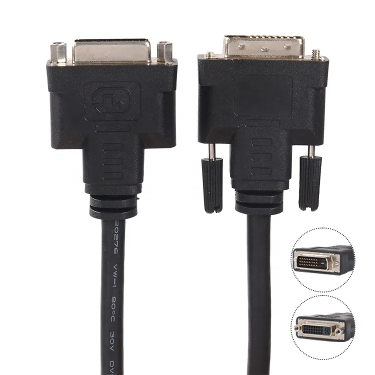 Free samples DVI to DVI cable DVI 24+1 Male connect to PS4 PS5