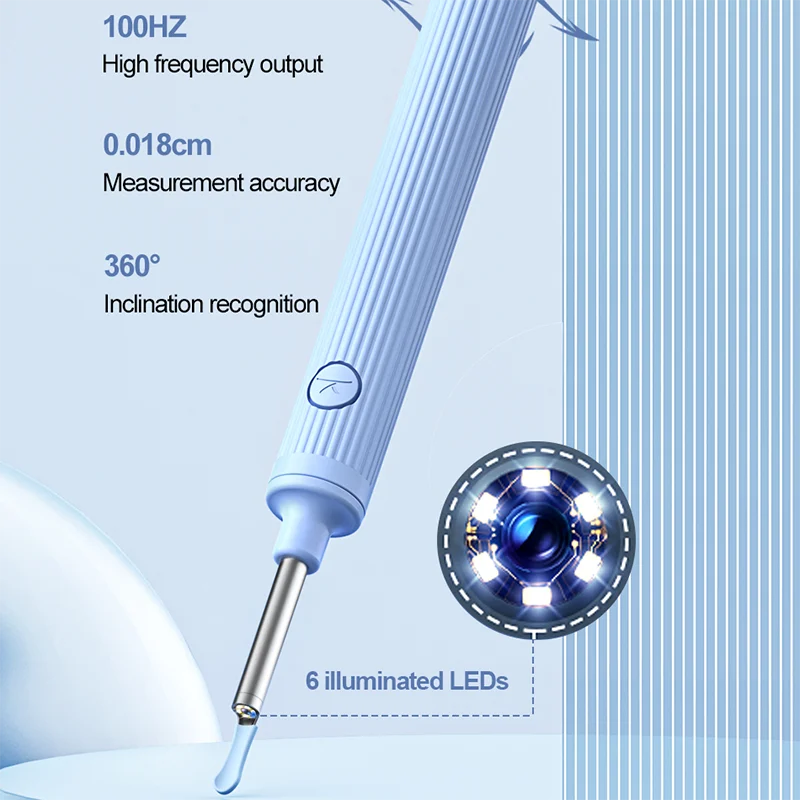 Professional Electric Ear Wax Removal Tool HD 1080P Smart WIFI otoscope Cleaning Kit for Adults & Kids Ear Irrigation System