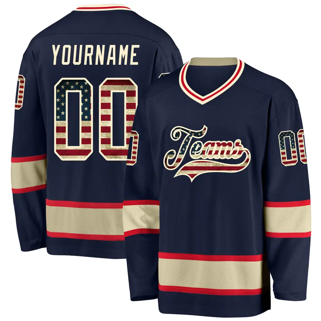 2024 New Design 100% Polyester Hockey Jersey Manufacturer Plus Size Jersey Hockey Ice Outdoor Sports Cheap Hockey Jerseys