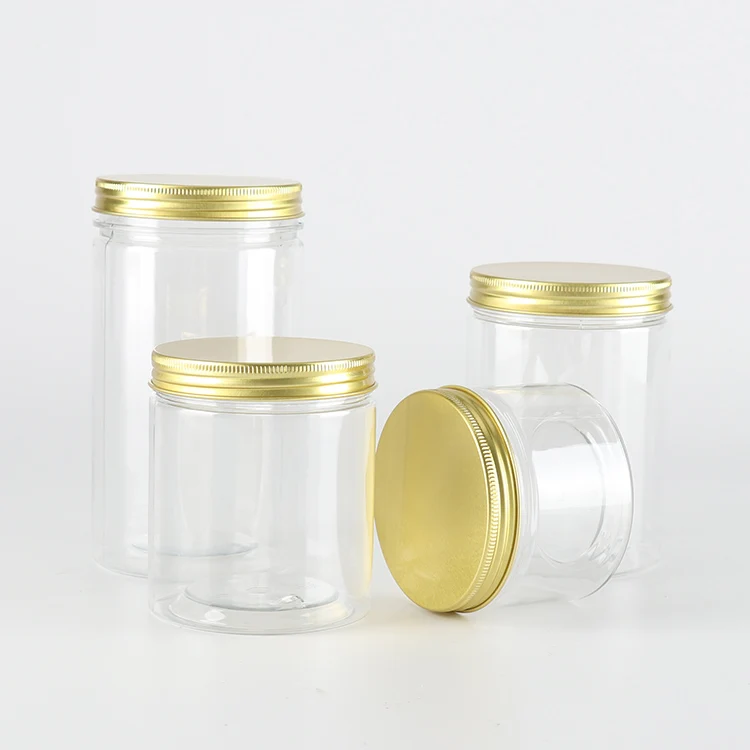Factory Bulk Wholesale Plastic aluminium jar cosmetic for skin care body butter containers 8oz 10oz 12oz