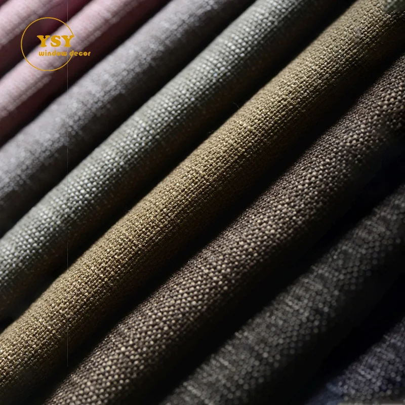 Manufacturer Window Drapery Linen Custom Luxury Maroon Curtains Wave For Home